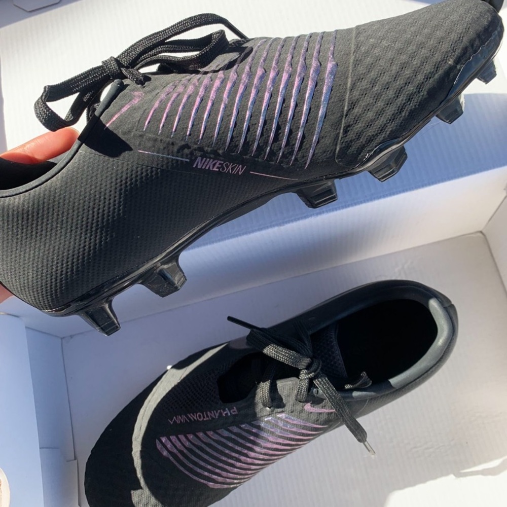 Soccer cleats (black & reflective)